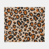 Luipaard bont ontwerp, naadloos patroon. fleece deken (Voorkant (Horizontaal))