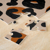 Luipaard bont ontwerp, naadloos patroon. legpuzzel (Zijkant)