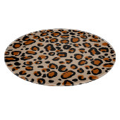 Luipaard bont ontwerp, naadloos patroon. snijplank (Hoek)