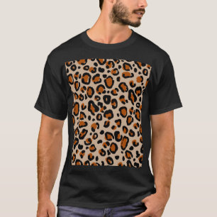 Luipaard bont ontwerp, naadloos patroon. t-shirt