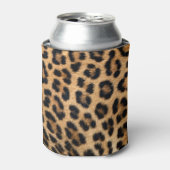 Luipaard bont textuur, natuurlijk patroon. blikjeskoeler (Blikje Voorkant)