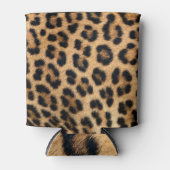 Luipaard bont textuur, natuurlijk patroon. blikjeskoeler (Voorkant)