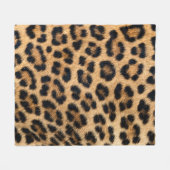 Luipaard bont textuur, natuurlijk patroon. fleece deken (Voorkant (Horizontaal))