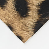 Luipaard bont textuur, natuurlijk patroon. fleece deken (Hoek)