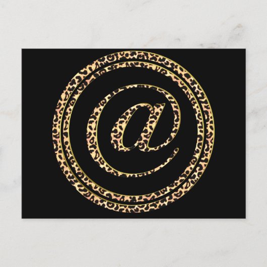 Luipaard @ briefkaart (Voorkant)