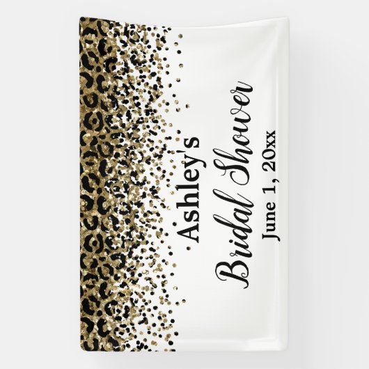 Luipaard Bruidsfeest Fotohokje Prop Fotohokje Spandoek (Verticaal)