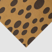 Luipaard bruine vlekkenprint tissuepapier (Detail)