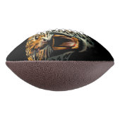 Luipaard brullende aanvalskop american football (Gedraaid 90)