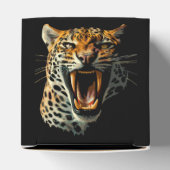 Luipaard brullende aanvalskop bedankdoosjes (Bovenkant)