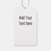 Luipaard brullende aanvalskop cadeaulabel (Achterkant)