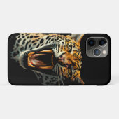 Luipaard brullende aanvalskop Case-Mate iPhone case (Achterkant (horizontaal))