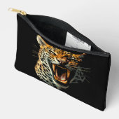 Luipaard brullende aanvalskop etui (Open)