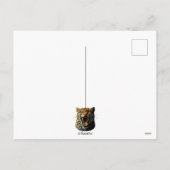 Luipaard brullende aanvalskop feestdagenkaart (Achterkant)