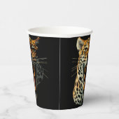 Luipaard brullende aanvalskop papieren bekers (Rechts)