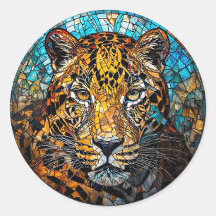 🐆 Luipaard Cadeau voor Dierenliefhebbers 🐆 Ronde Sticker