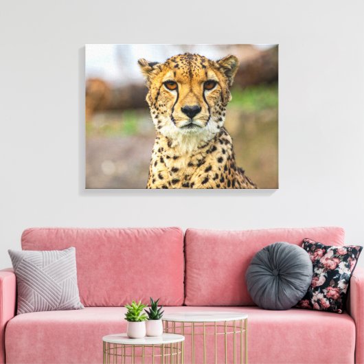 luipaard canvas afdruk (Insitu (Woonkamer))