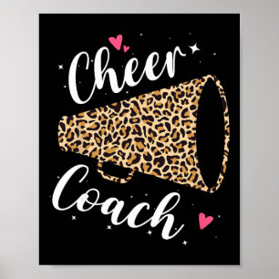 Luipaard Cheer Coach Cheerleading Cheerleader Waar Poster