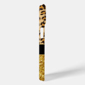 Luipaard cheetah patroon goud glitter Case-Mate iPhone case (Achterkant / Rechts)