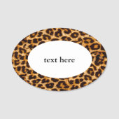 Luipaard, cheetah print, Klassieke naamplaatje (Voorkant)