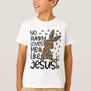 Luipaard Christelijk Geen Konijn Houdt van Mij Als T-shirt