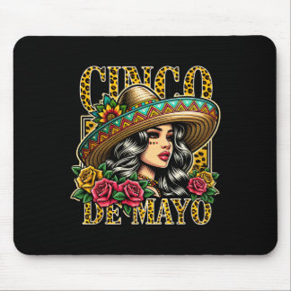 Luipaard Cinco De Mayo Meisje Mexicaans Feest 5 Me Muismat