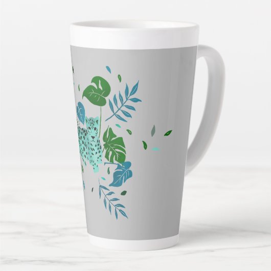 Luipaard Cup van Coolness Latte Mok (Rechterhoek)