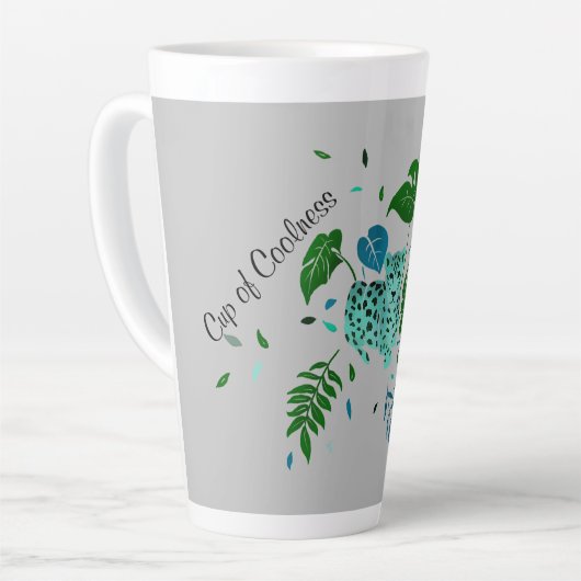 Luipaard Cup van Coolness Latte Mok (Linkerhoek)