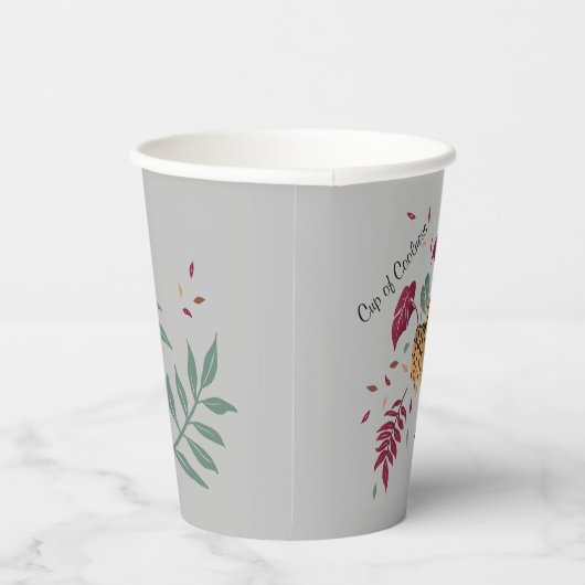 Luipaard Cup van Coolness Papieren Bekers (Rechts)