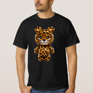 Luipaard Cute Kawaii Speelgoed Dier Ontwerp T-shirt