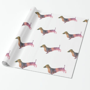 Luipaard dachshund cadeaupapier