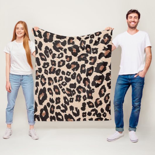 Luipaard Design Patroon Fleece Deken (In situ)