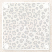 Luipaard Design Pattern: Wild Elegance. Glazen Onderzetter (Achterkant)