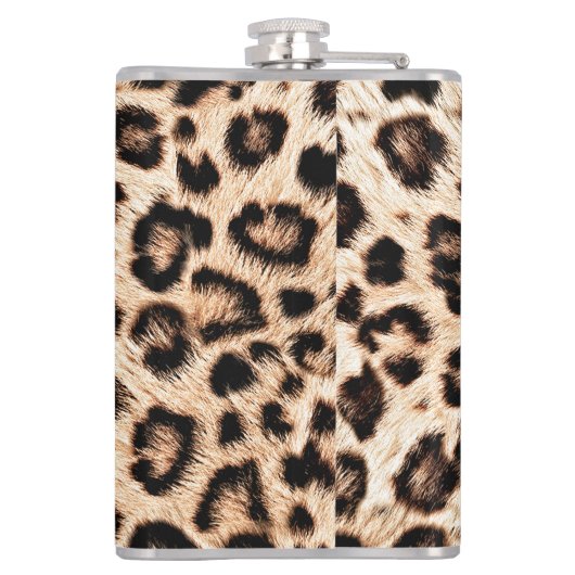 Luipaard Design Pattern: Wild Elegance. Heupfles (Achterkant)