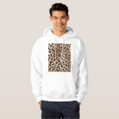 Luipaard Design Pattern: Wild Elegance. Hoodie (Voorkant volledig)