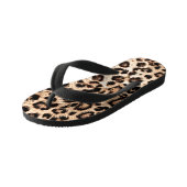 Luipaard Design Pattern: Wild Elegance. Kinder Teenslippers (Schuin)