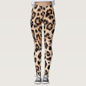 Luipaard Design Pattern: Wild Elegance. Leggings (Voorkant)