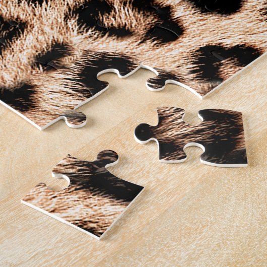 Luipaard Design Pattern: Wild Elegance. Legpuzzel (Zijkant)