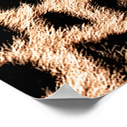 Luipaard Design Pattern: Wild Elegance. Poster (Hoek)