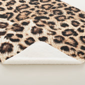 Luipaard Design Pattern: Wild Elegance. Sherpa Deken (3/4)