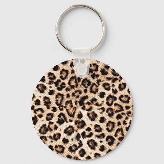 Luipaard Design Pattern: Wild Elegance. Sleutelhanger (Voorkant)