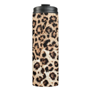 Luipaard Design Pattern: Wild Elegance. Thermosbeker