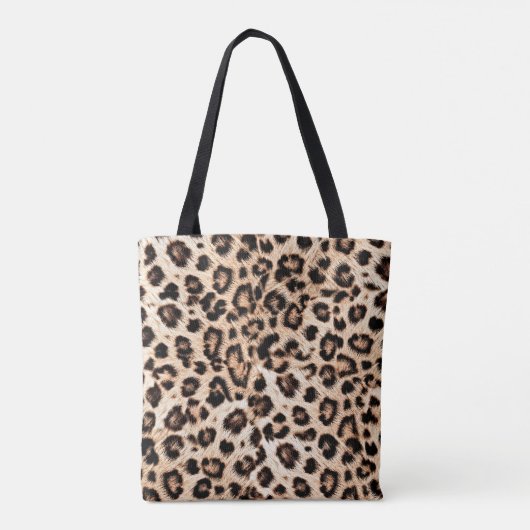 Luipaard Design Pattern: Wild Elegance. Tote Bag (Achterkant)