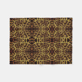 Luipaard Dierenprint Dekbed Fleece Deken (Voorkant (Horizontaal))