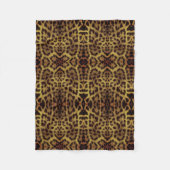 Luipaard Dierenprint Dekbed Fleece Deken (Voorkant)