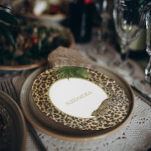 Luipaard Dierenprint Elegante Palm Feest