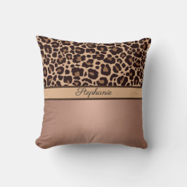 Luipaard Dierenprint Jachtluipaard Roze Goud Trend Kussen