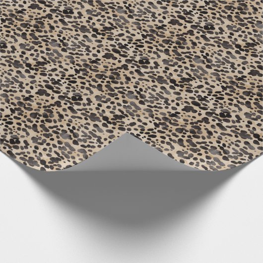 Luipaard Dierenprint Modern Vrijgezellenfeest Cadeaupapier (Hoek)