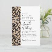 Luipaard Dierenprint Modern Vrijgezellenfeest Kaart (Staand voorkant)