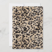 Luipaard Dierenprint Modern Vrijgezellenfeest Kaart (Achterkant)