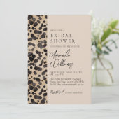 Luipaard Dierenprint Modern Vrijgezellenfeest Kaart (Staand voorkant)